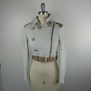 Crop Moto Jacket Coat Bomber from Forever 21